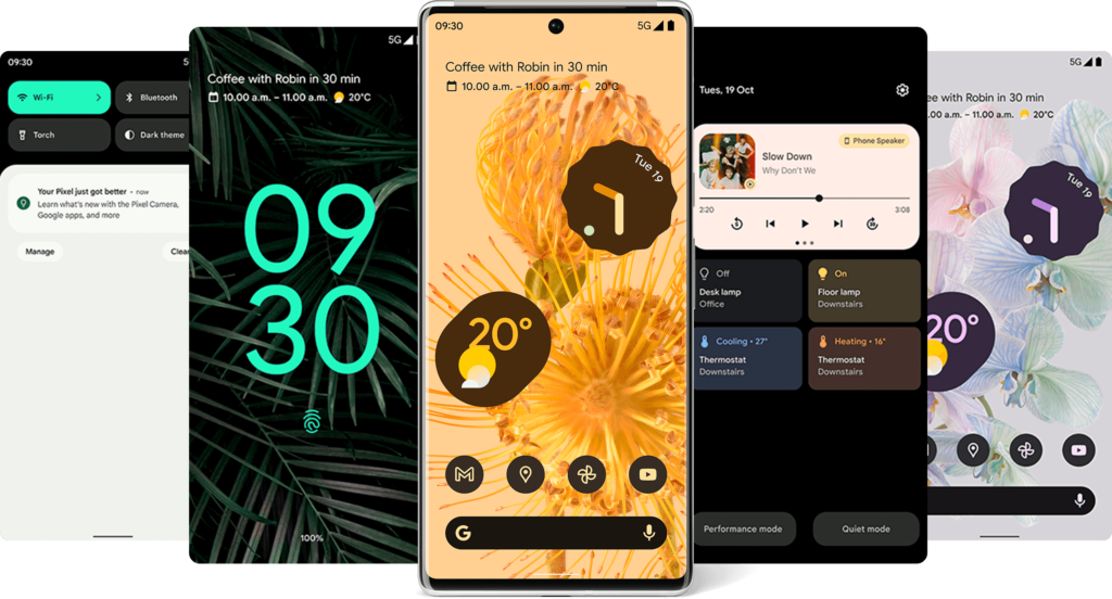 Pixel 6 รุ่นธรรมดาให้หน้าจอขนาด 6.4 นิ้ว